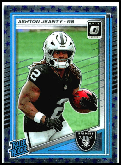 2025 Donruss Optic Stars #202 Ashton Jeanty RC Las Vegas Raiders