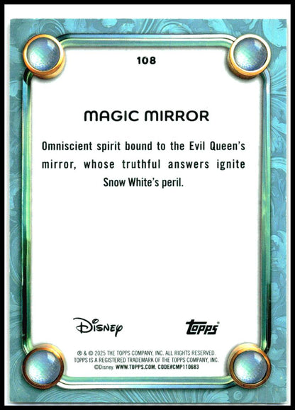 2025 Topps Disney Wonder Orange Foil #/25 #108 Magic Mirror