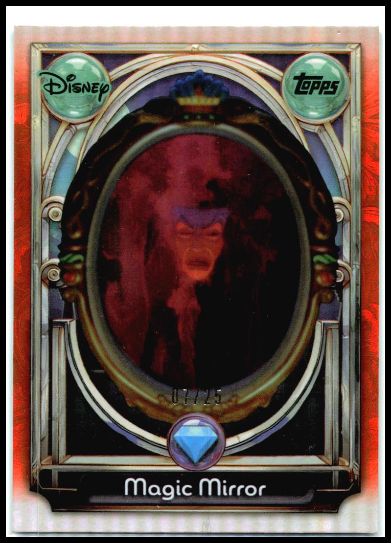 2025 Topps Disney Wonder Orange Foil #/25 #108 Magic Mirror