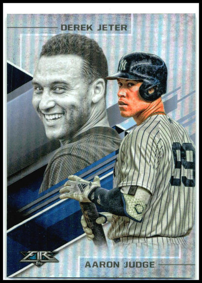 2019 Topps Fire Lasting Legacies #LL-10 Aaron Judge / Derek Jeter Yankees