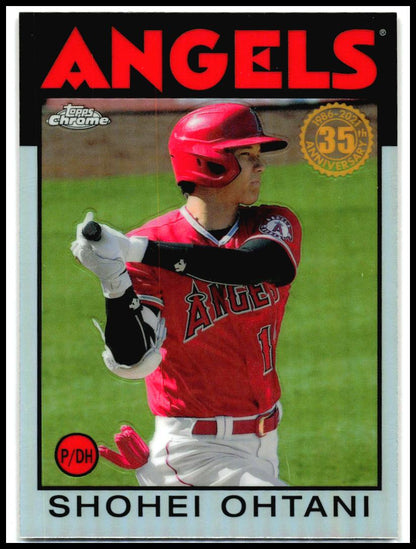 2021 Topps Chrome 1986 Topps 35th Anniversary #86BC-9 Shohei Ohtani Angels