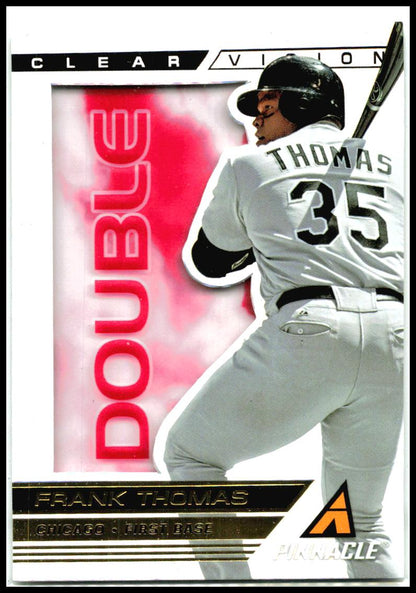 2013 Pinnacle Clear Vision Hitting Double #CV70 Frank Thomas Chicago White Sox