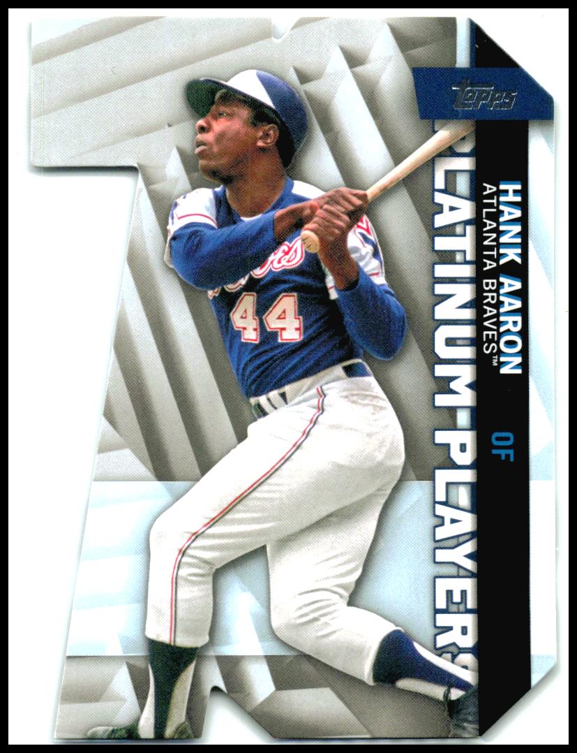 2021 Topps Platinum Players Die Cut #PDC-2 Hank Aaron Atlanta Braves