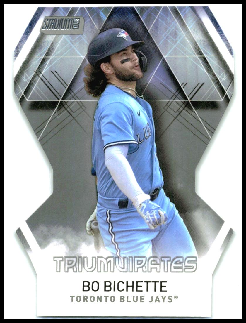 2021 Stadium Club Triumvirates #T-29 Bo Bichette Toronto Blue Jays