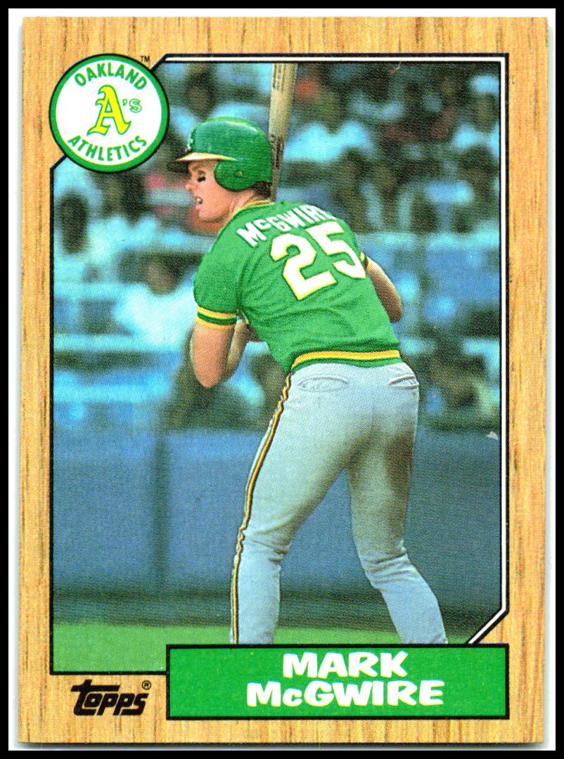 1987 Topps #366 Mark McGwire Oakland Athletics