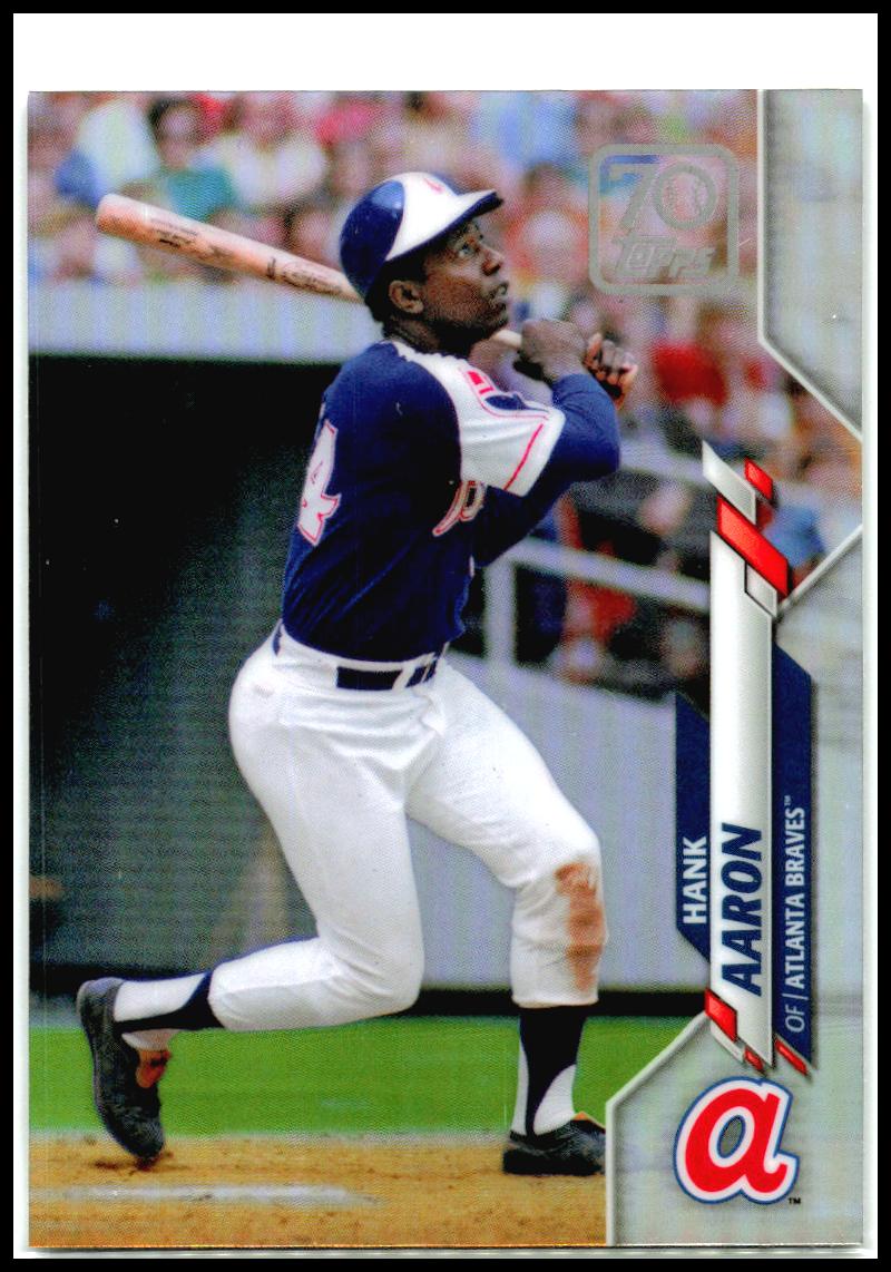2021 Topps 70 Years of Topps Chrome #70YTC-70 Hank Aaron Atlanta Braves