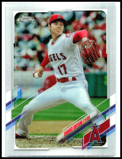 2021 Topps Chrome Refractor #159 Shohei Ohtani Los Angeles Angels