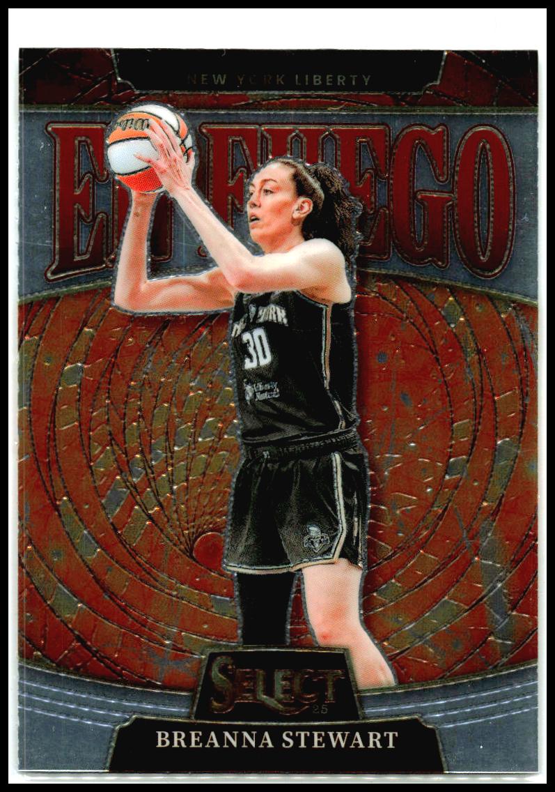 2025 Panini Select WNBA En Fuego #15 Breanna Stewart New York Liberty