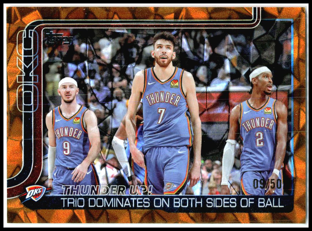 2025-26 Topps Diamante Gold #288 Thunder Up! Oklahoma City Thunder