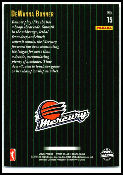 2025 Panini Select WNBA Score Select Throwback #15 DeWanna Bonner Mercury