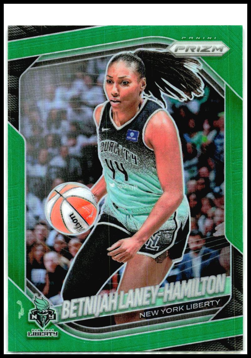 2025 Panini Prizm WNBA Green Prizms #114 Betnijah Laney-Hamilton Liberty