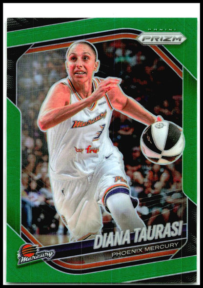 2025 Panini Prizm WNBA Green Prizms #7 Diana Taurasi Phoenix Mercury