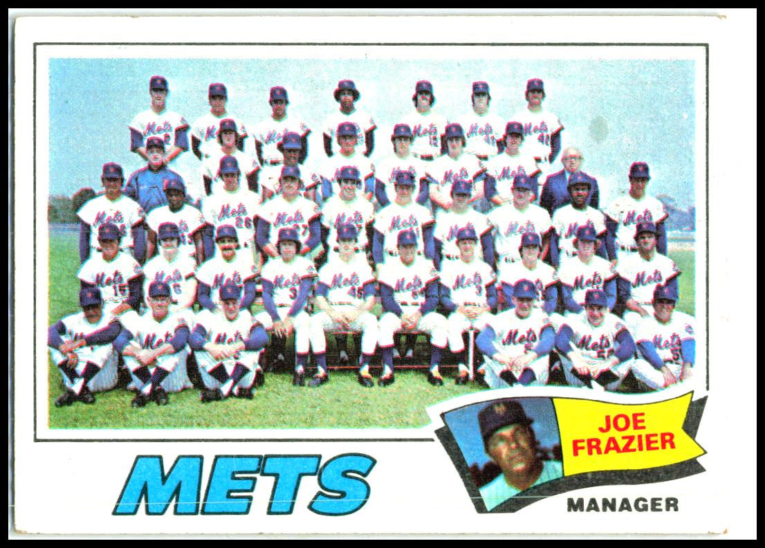 1977 Topps Team Checklists #259 New York Mets / Joe Frazier New York Mets