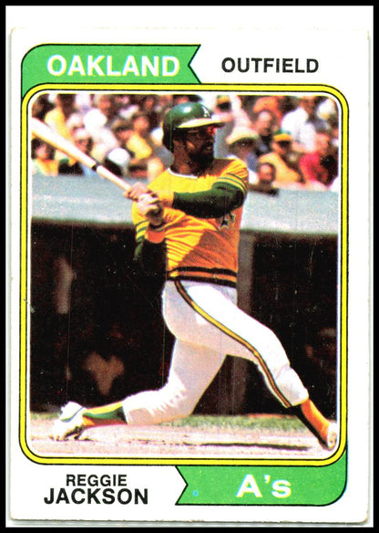 1974 Topps #130 Reggie Jackson Oakland Athletics