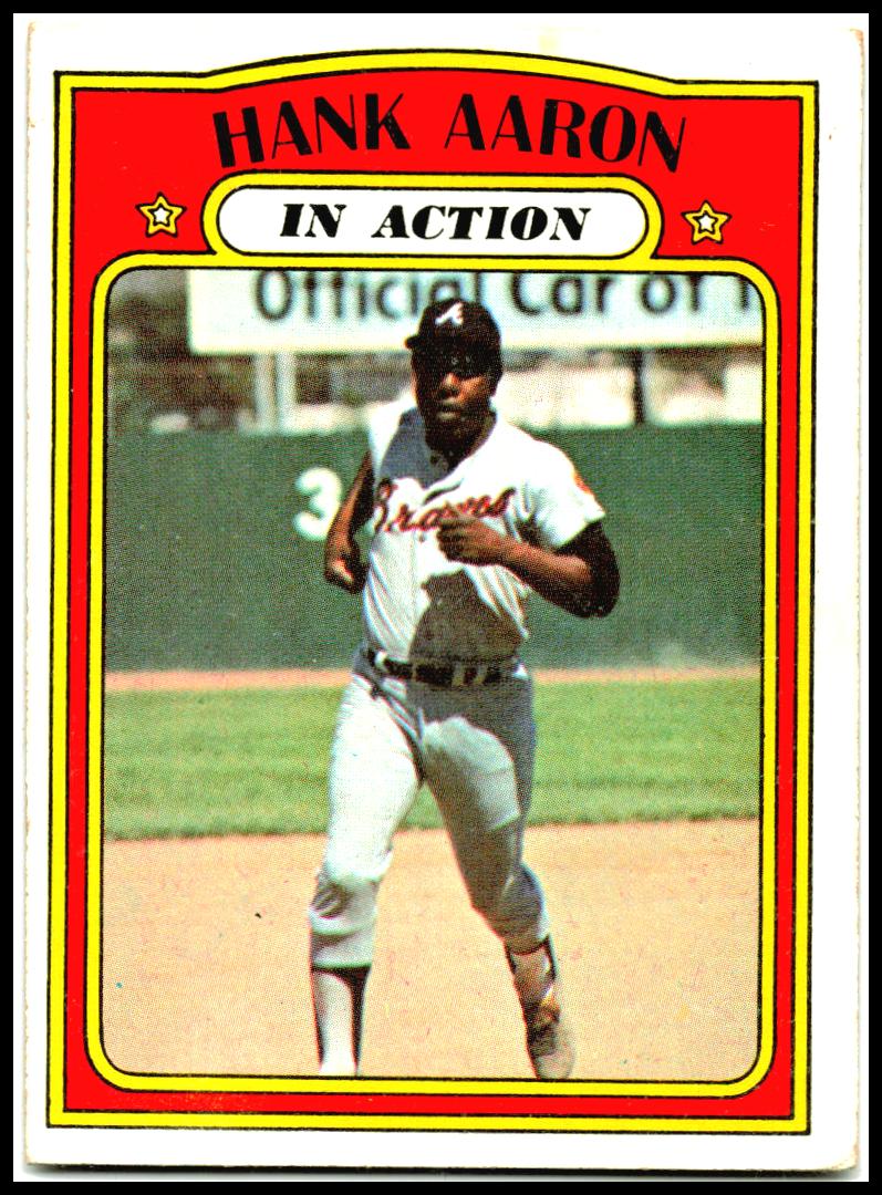 1972 Topps #300 Hank Aaron Atlanta Braves