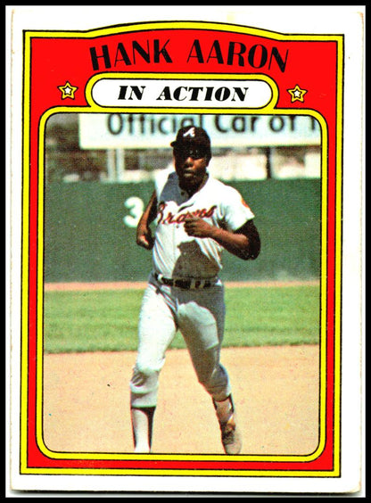 1972 Topps #300 Hank Aaron Atlanta Braves