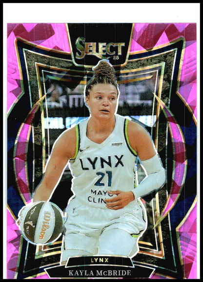 2025 Panini Select WNBA Pink Ice Prizms #97 Kayla McBride Minnesota Lynx