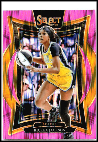 2024 Panini Select WNBA Prizms Pink Ice #58 Rickea Jackson Los Angeles Sparks