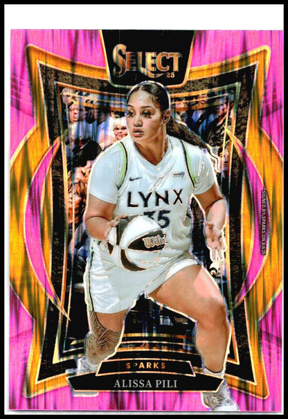 2025 Panini Select WNBA Pink Ice Prizms #65 Alissa Pili Los Angeles Sparks