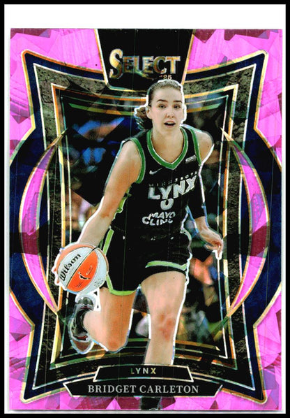 2025 Panini Select WNBA Pink Ice Prizms #84 Bridget Carleton Minnesota Lynx
