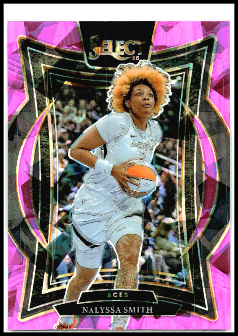2025 Panini Select WNBA Pink Ice Prizms #55 NaLyssa Smith Las Vegas Aces