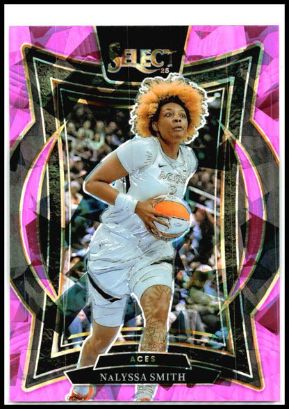 2025 Panini Select WNBA Pink Ice Prizms #55 NaLyssa Smith Las Vegas Aces