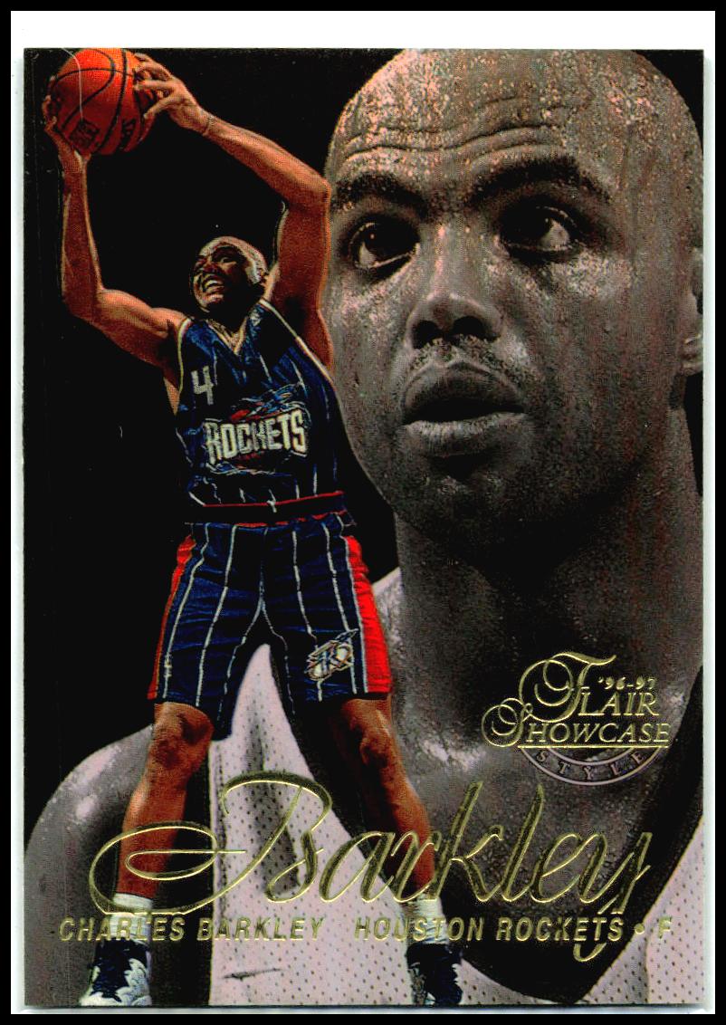 1996-97 Flair Showcase #4 Charles Barkley Houston Rockets
