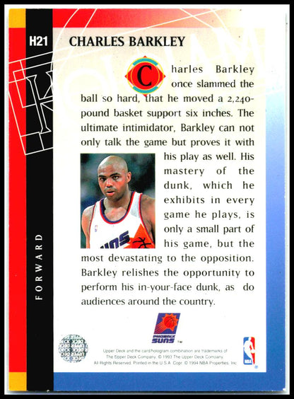 1993-94 Upper Deck Holojams #H21 Charles Barkley Phoenix Suns