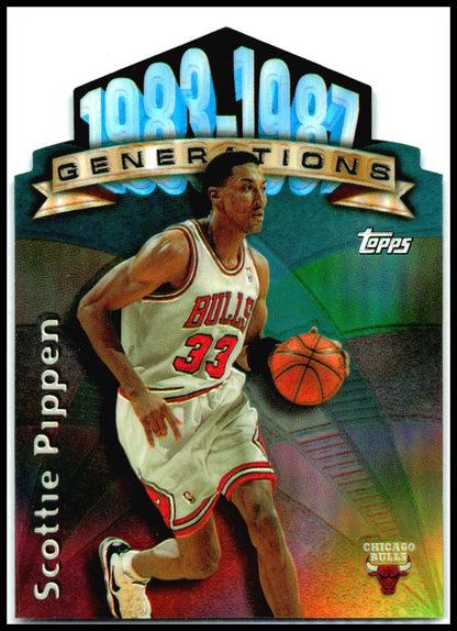1997-98 Topps Generations Refractors #G9 Scottie Pippen Chicago Bulls