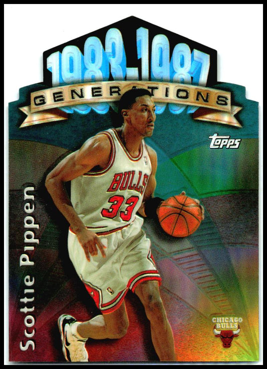 1997-98 Topps Generations Refractors #G9 Scottie Pippen Chicago Bulls