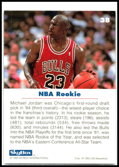 1992 SkyBox USA #38 Michael Jordan USA