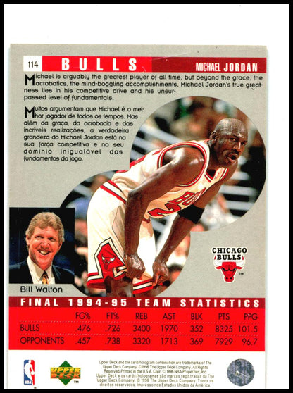 1995-96 Collector's Choice German II #114 Michael Jordan Chicago Bulls