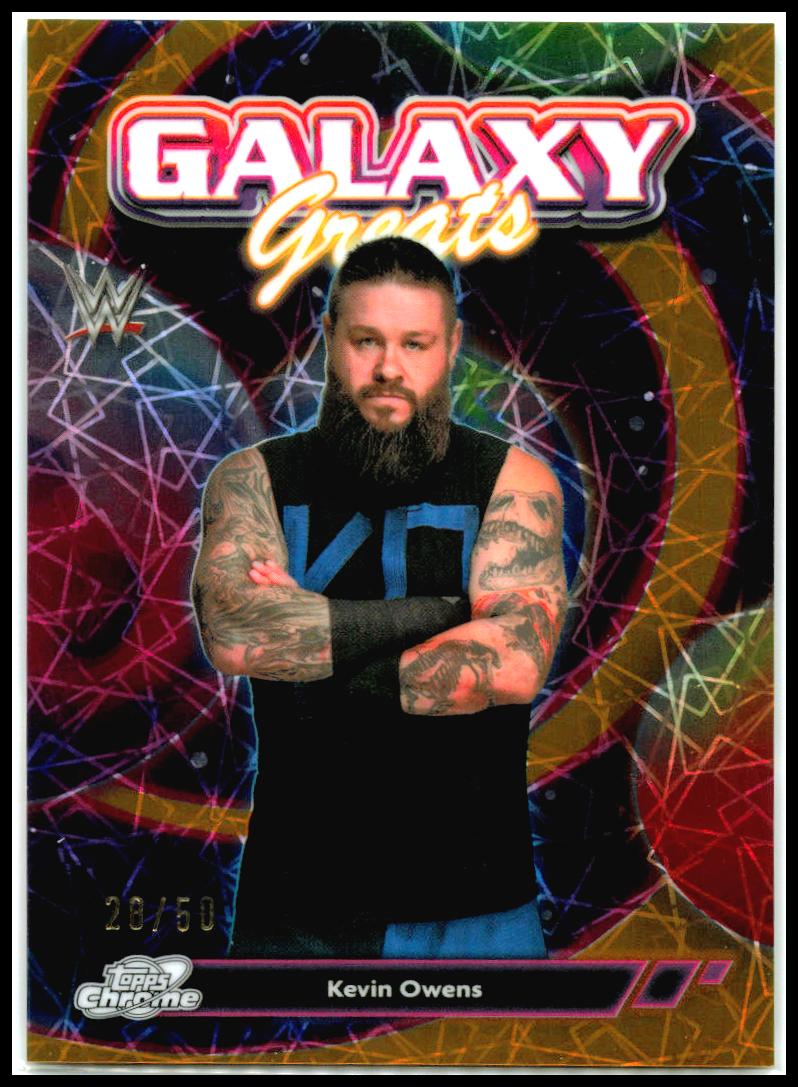 2026 Topps Chrome Cosmic WWE Galaxy Greats Gold Interstellar #/50 # Kevin Owens