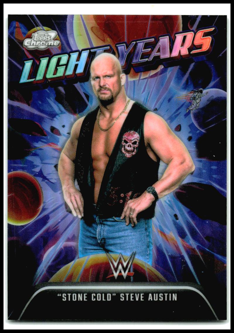 2026 Topps Chrome Cosmic WWE Light Years #LY-1 "Stone Cold" Steve Austin