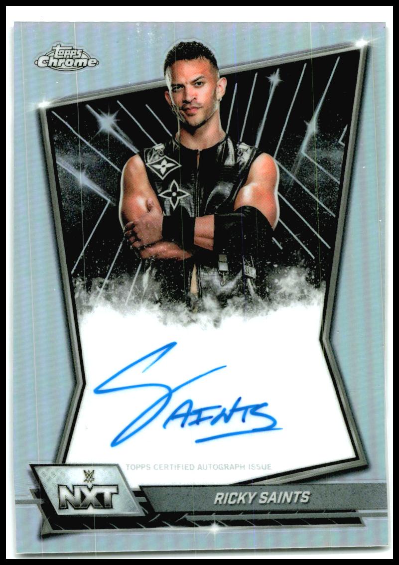 2026 Topps Chrome WWE NXT Autographs Refractor #NXT-RIC Ricky Saints AU