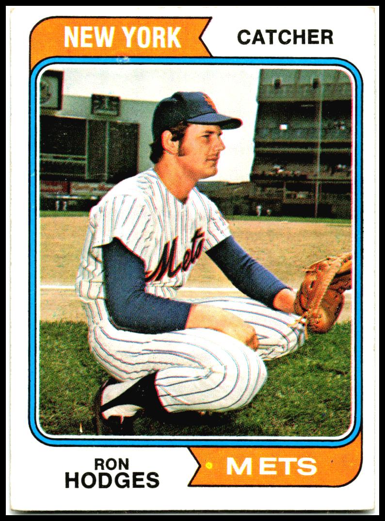 1974 Topps #448 Ron Hodges RC New York Mets