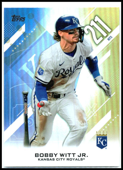 2026 Topps Crooked Numbers #CN-8 Bobby Witt Jr. Kansas City Royals
