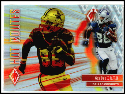 2020 Panini Phoenix Hot Routes #16 CeeDee Lamb Dallas Cowboys