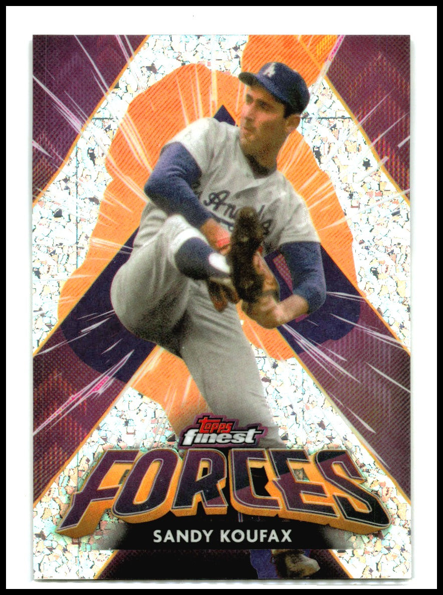 2026 Finest Finest Forces #FIF-14 Sandy Koufax Los Angeles Dodgers