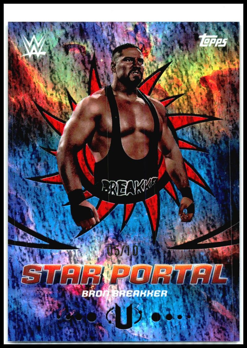 2025 Topps Universe WWE Star Portal Red Magma #SPO-9 Bron Breakker #/10