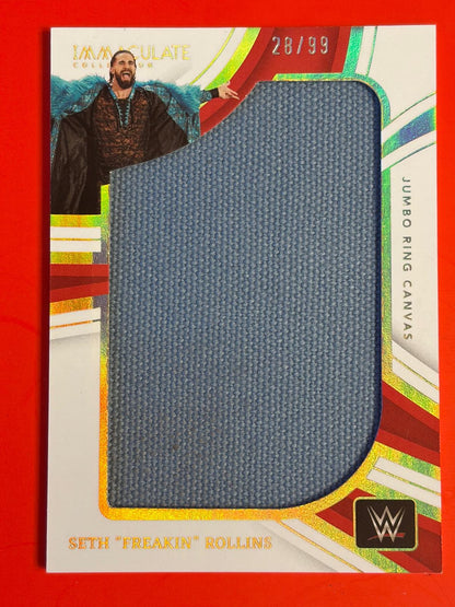 2023 Immaculate Collection WWE Jumbo Ring Canvas #JR-SF2 Seth Freakin Rollins