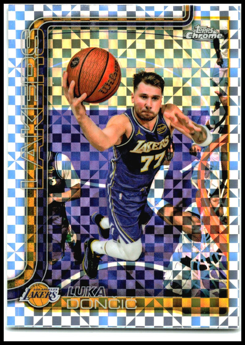 2025-26 Topps Chrome Update X-Fractor #2 Luka Dončić Los Angeles Lakers