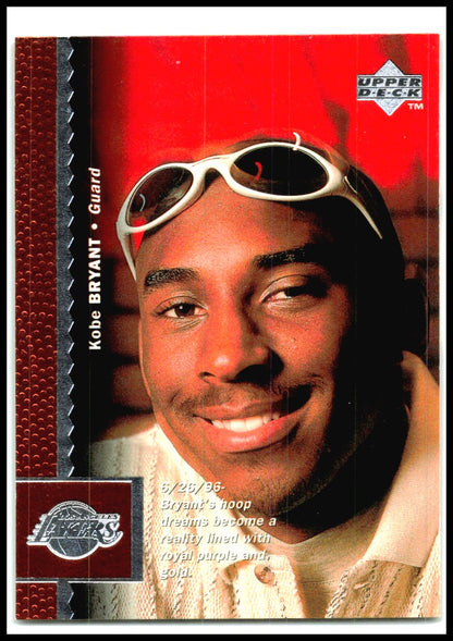 1996-97 Upper Deck #58 Kobe Bryant RC Los Angeles Lakers