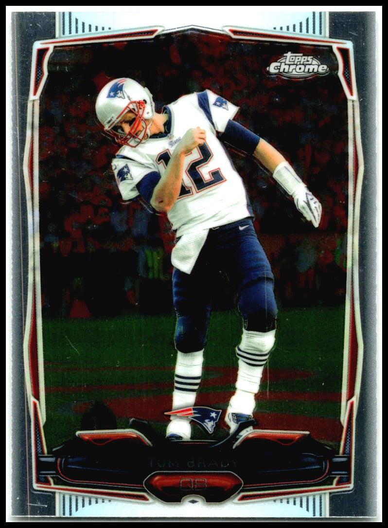 2014 Topps Chrome White Jersey Variation #62 Tom Brady New England Patriots