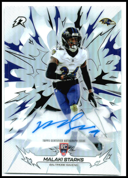 2025 Topps Resurgence Signatures #107 Malaki Starks AU Baltimore Ravens