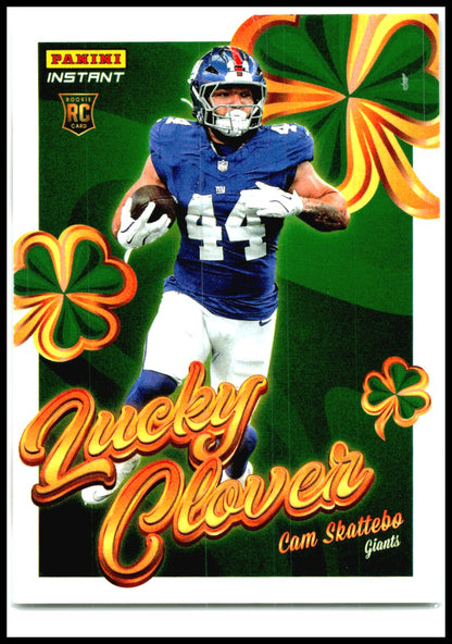 2025 Panini Instant Lucky Clover #19 Cam Skattebo New York Giants