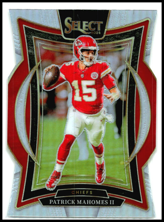2024 Panini Select Silver Die Cut #33 Patrick Mahomes II Kansas City Chiefs