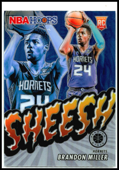 2023-24 Hoops Premium Stock Sheesh Silver Prizm #25 Brandon Miller Hornets