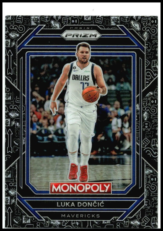 2022-23 Panini Prizm Monopoly Monopoly Black #19 Luka Doncic Dallas Mavericks