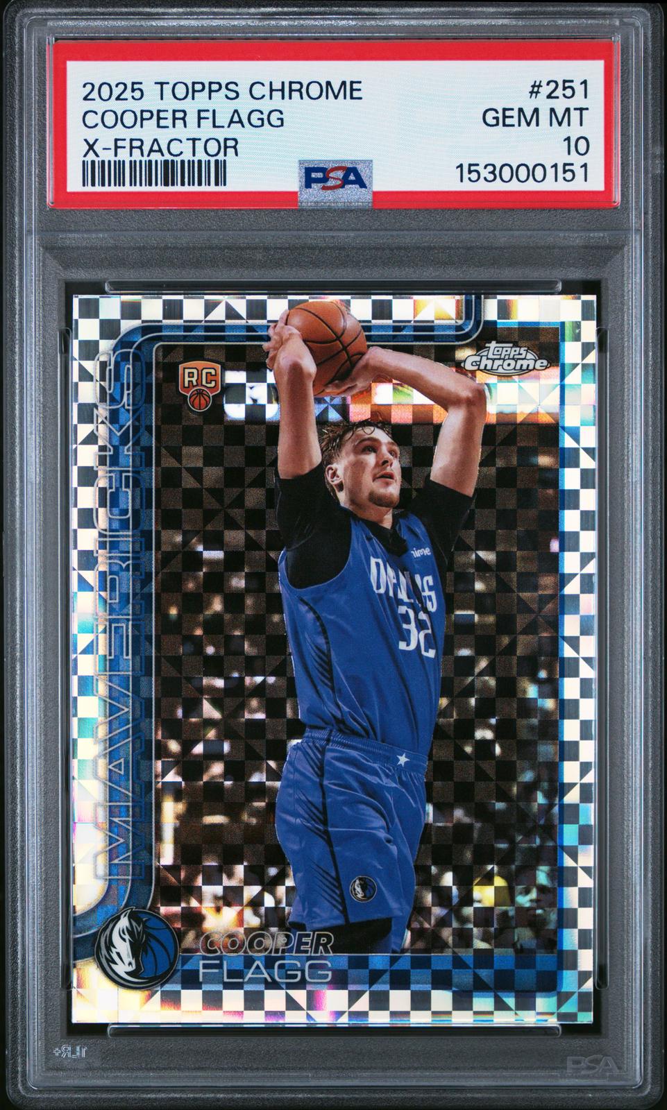 2025 Topps Chrome X-Fractor #251 Cooper Flagg